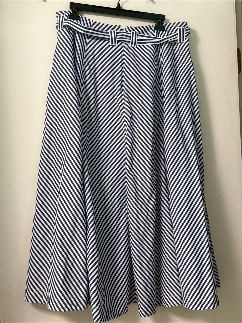 Madewell Blue & White Striped Skirt - Picture 3 of 5